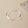 oly-7fe1196bcc43980d86ce8b91fda7b5e9 Wholesale Plain Circle Bracelet Stackable INS Style Versatile Business Commuting Bracelet (Accessory) Waterproof Non-Fading Round Acrylic Resin
