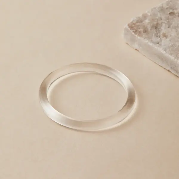 oly-7fe1196bcc43980d86ce8b91fda7b5e9 Wholesale Plain Circle Bracelet Stackable INS Style Versatile Business Commuting Bracelet (Accessory) Waterproof Non-Fading Round Acrylic Resin