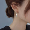 oly-7fe7a442f50ab1f84e3f243e8edf152a Wholesale 925 Sterling Silver Flower Earrings Women's Fashion Earrings Niche Fashion Internet Celebrity Elegant Earrings Earrings