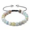 Wholesale Simple Style Multicolor Agate Tiger Eye Lapis Lazuli Bracelets
