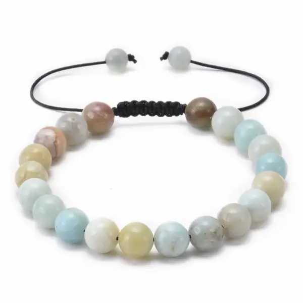 Wholesale Simple Style Multicolor Agate Tiger Eye Lapis Lazuli Bracelets