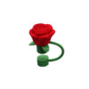 Wholesale Valentine's Day rose straw plug straw dust plug 10mm flower straw dust cap