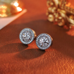 Eight-pointed star earrings d10025 silver