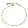 Wholesale 304 Stainless Steel Geometric Enamel Plating Cable Chain Bracelets