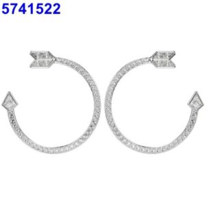 Platinum arrow stud earrings