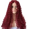 Wholesale matte high-temperature silk African small coil tube explosive head long curly hair chemical fiber wig split head cover