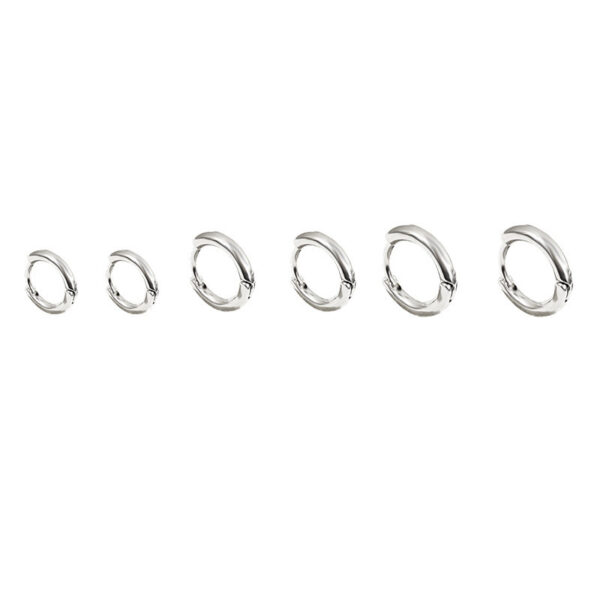 Wholesale Metallic shiny round ball earrings, slimming hoop earrings, retro earrings