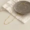 oly-80a1a002c0964d47d12f2932dd801e7d Wholesale 304 Stainless Steel 18K Gold Plated Simple Style Plating Geometric Necklace