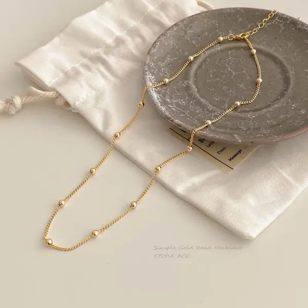 oly-80a1a002c0964d47d12f2932dd801e7d Wholesale 304 Stainless Steel 18K Gold Plated Simple Style Plating Geometric Necklace