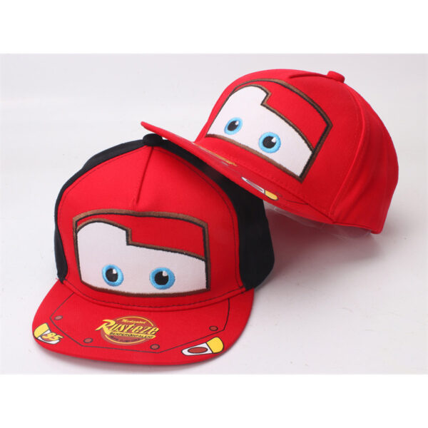 oly-80b6cf976634b2ad7470f5409ac8e027 Wholesale Hat Children's Baseball Cap Embroidered Car Cartoon Hip-Hop Flat Along Street Dance Cap Spring and Autumn