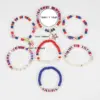 oly-80e61afdcaf26cc9723e37fca839fb28 Wholesale Patriotic Independence Day Flag Bracelet Veterans Day Bracelet Geometric Imitation Pearl