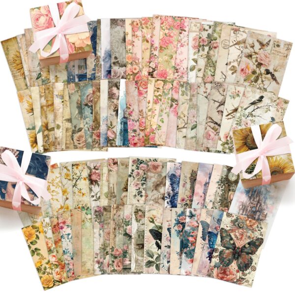 oly-80f547d4b27fd95af1a0fcc5688de85d Wholesale Selling High Color Value Retro Series Material Paper North American Style diy Creative Hand Account Background Paper