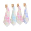 Wholesale Pure Cotton Square Towel Colorful Plaid Gauze Small Towel Children's Gauze Saliva Towel Kindergarten Handkerchief Towel