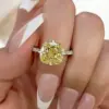 Wholesale Geometric Women’s Ring In Copper With White K Water Plating, Claw Setting Featuring Zircon Inlay