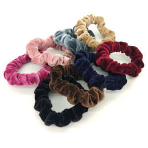 Wholesale Amazon hot selling flannel large intestine ring tie hair rope does not hurt hair fabric hair ring European and American all-match velvet hair ring