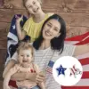 Wholesale New American Independence Day Star Alloy Earrings Festive Personalized Geometric Pattern Zinc Alloy Women's Jewelry Gifts