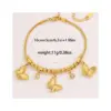 oly-815683a31f62000c06c1f87786d87510 Wholesale Butterfly Couple Bracelets With 18K Gold Plated 304 Stainless Steel, Zircon Inlay, Waterproof Snake Chain