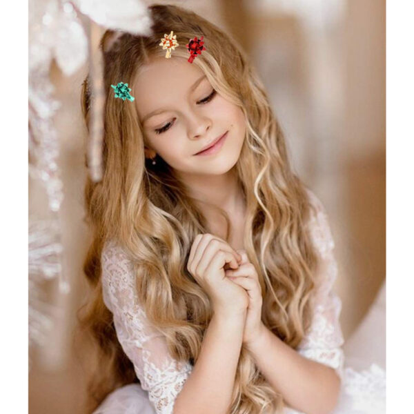 oly-816583a429a07a5f47ef05cda93f858d Wholesale Christmas Lady Hairpin Christmas Accessories Christmas Bow Hairpin Holiday Gift for Girls
