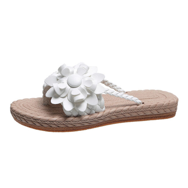 Wholesale women’s sandals summer flower soft bottom plus size women’s beach sandals one word outdoor drag batch