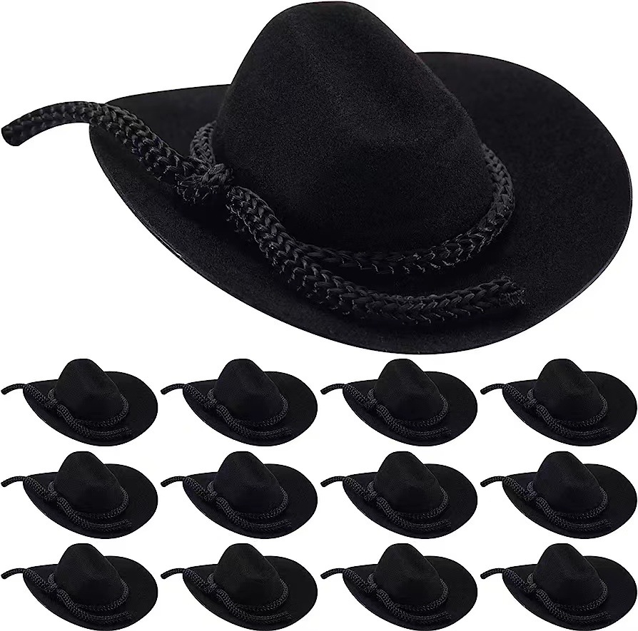 Wholesale Factory new cross-border western cowboy hat felt hat pet hat cat hat birthday party hat pet hat