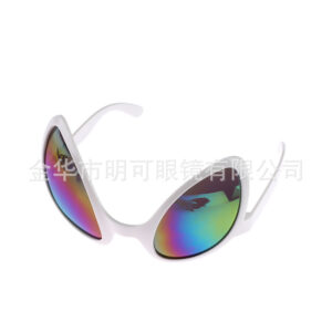 White Alien Colorful Glasses / All yards