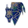 oly-819362f91f958913f3cbb821c22d9231 Wholesale Style Swimsuit Female Sexy Beautiful Back Printed bikini Blouse Two-Piece Set bikini