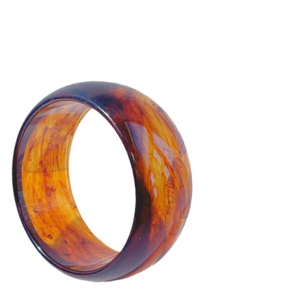 Wholesale Fashion Smudged Transparent Glitter Exaggerated Stylish Bracelet Round Resin Bracelet Style Stacked Bracelet