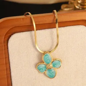 Multicolor-Golden Yellow / One Size / FYD6111-Blue Necklace