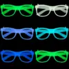 Wholesale Luminous Plastic Party Glasses Night Theme Neon Party Concert Atmosphere Props Bar Decoration Glasses Frame Glow In The Dark