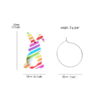 oly-822f0d026300440206f5c26f2a9545dc Wholesale Easter Cute Printed Spring Flower Leopard Print Egg Pom-Pom Tail Rabbit Earrings