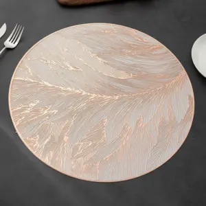 Rose Gold (Thousand Silk Leaf Round) / Diameter 38CM, Weight 135g