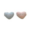 Wholesale Cute cotton three-dimensional plaid love key chain schoolbag pendant girlfriends couple gift accessories bag accessories
