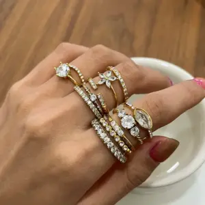 Wholesale 304 Stainless Steel Flower Ring High-end Vintage Ring Stainless Steel Jewelry Rings