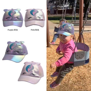 Wholesale Foreign trade children's hat cartoon colorful baseball hat unicorn sun hat baby girl little dinosaur peaked cap for men