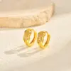 Wholesale Water-plated Imitation Gold Copper Material Inlaid Zircon Infinity Hoop Earrings Shiny Earrings Women's Jewelry All Seasons