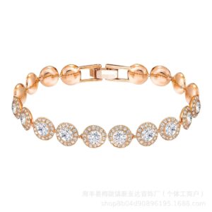 rose gold roman bracelet