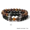 Wholesale Natural Stone Beads Set Combination Bracelet Vintage Business Crown Unisex Hand Chain Jewelry Fashion Accessory
