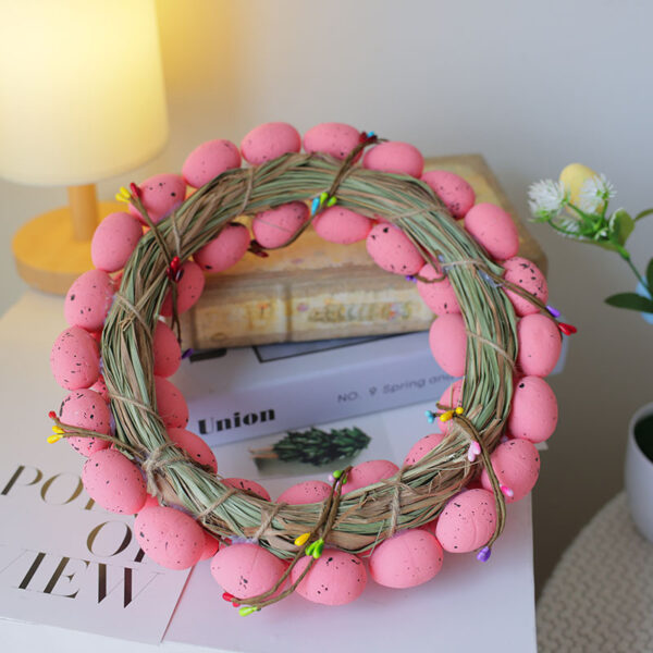 Wholesale wholesale Easter Garland foam egg rabbit Garland decoration home decoration door hanging wall hanging decoration