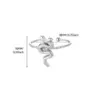 Wholesale PVD Coated Real Gold Plated Snake 304 Stainless Steel Hip-Hop Exaggerated Waterproof Non Tarnish Open Rings