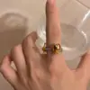 Wholesale Jewelry Cute Geometric Cartoon Copper Plating Rings