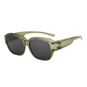 Olive green frame gray film