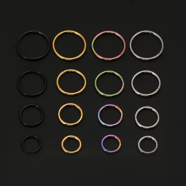 Wholesale Simple Style Circle Stainless Steel Plating Nose Ring Nose Pin