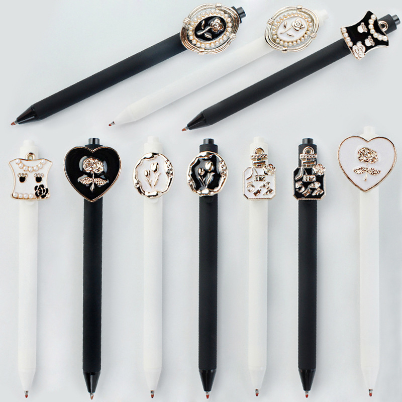 Wholesale Candy Color Pen Holder Colorfulful Gel Pen Watercolor Pen Hand Account Stationery ins Simple Style Gel Pen 0.5mm Refill