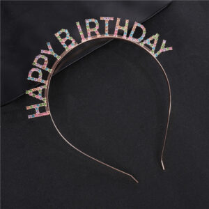 Happy birthday rose gold mixed color