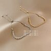 oly-83250090f5a733fe132d9aaf7abb1a09 Wholesale Gypsophila Bracelet Niche Korean Style Female Ins Cold Style Design Adjustable Drawstring Bestie Jewelry