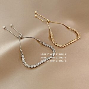 Wholesale Gypsophila Bracelet Niche Korean Style Female Ins Cold Style Design Adjustable Drawstring Bestie Jewelry