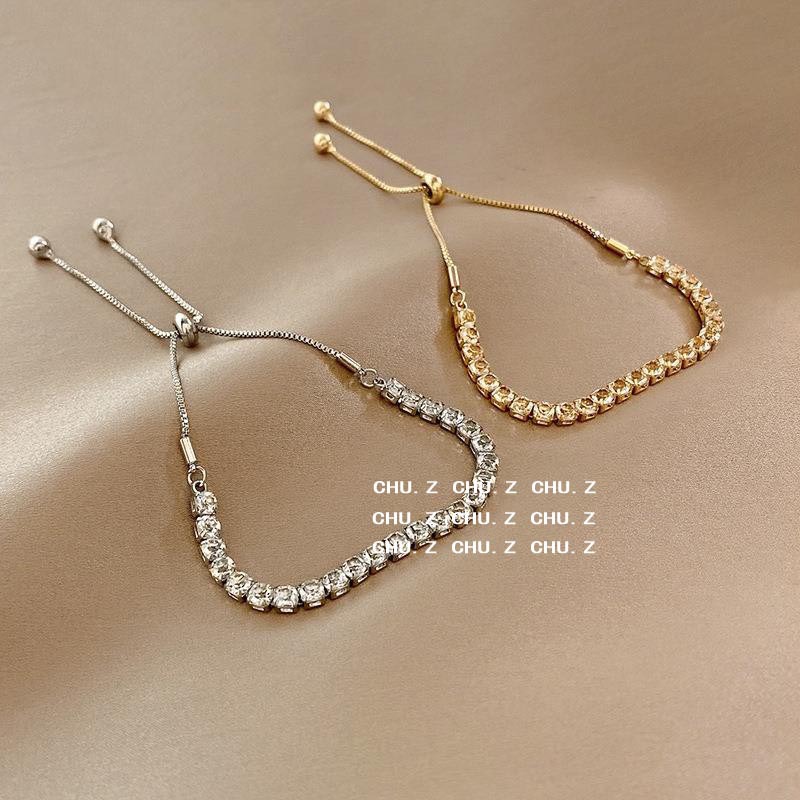 Wholesale Gypsophila Bracelet Niche Korean Style Female Ins Cold Style Design Adjustable Drawstring Bestie Jewelry