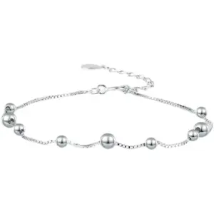 Large and Small Round Bead Anklet