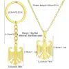 Wholesale Unisex Asymmetrical Eagle Necklace In 201 Stainless Steel With 18K Real Gold Plated Water Plating And Cable Chain
