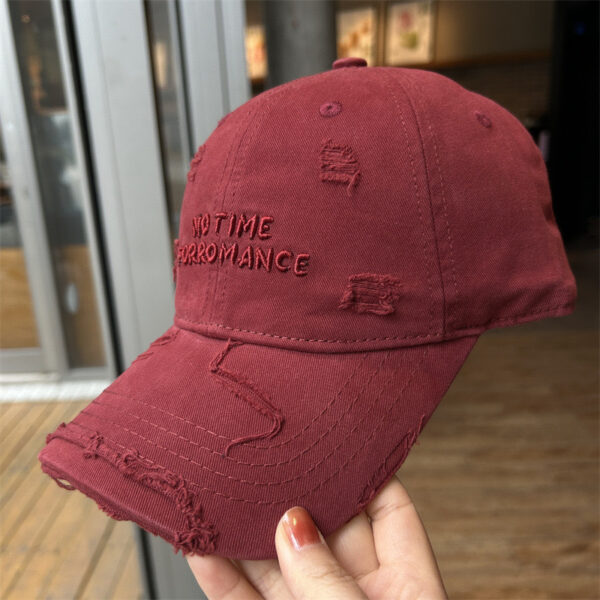 oly-833790316da1e4482e97cf118fe902e2 Wholesale Baseball Cap Hole Old Duck Tongue Hat Women's Fashion Trend Wide Brim Big Face Small Face